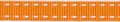 ribsband/ oranje met witte rijgdraad