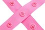 drukkertjesband roze: afstand 2,5 cm: HALVE meter_