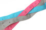 drukkertjesband turquoise: afstand 2,5 cm: HALVE meter_