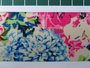 taille-elastiek 4 cm breed: roze en blauwe bloemen / HALVE METER_