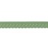 oudgroen (grijzig groen) omvouwelastiek met klein schulprandje op de vouw_