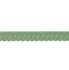 oudgroen (grijzig groen) omvouwelastiek met klein schulprandje op de vouw_
