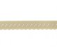 beige omvouwelastiek met klein schulprandje op de vouw_