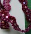 geplisseerd band met pailletjes: fuchsia_