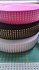 taille-elastiek 4 cm breed: wit met lichtgoudkleurige studs /HALVE METER_