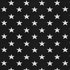 Verena, zwarte tricot met witte sterren van 3,5 cm _